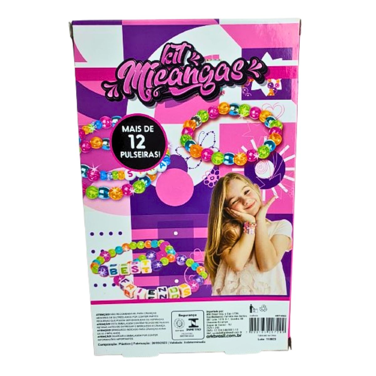 Kit Miçangas Infantil Para Acessórios - Ark Toys Kit Miçangas Infantil Para Acessórios - Ark Toys
